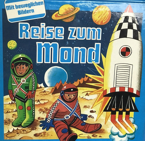 Reise zum mond - mond", pop-up